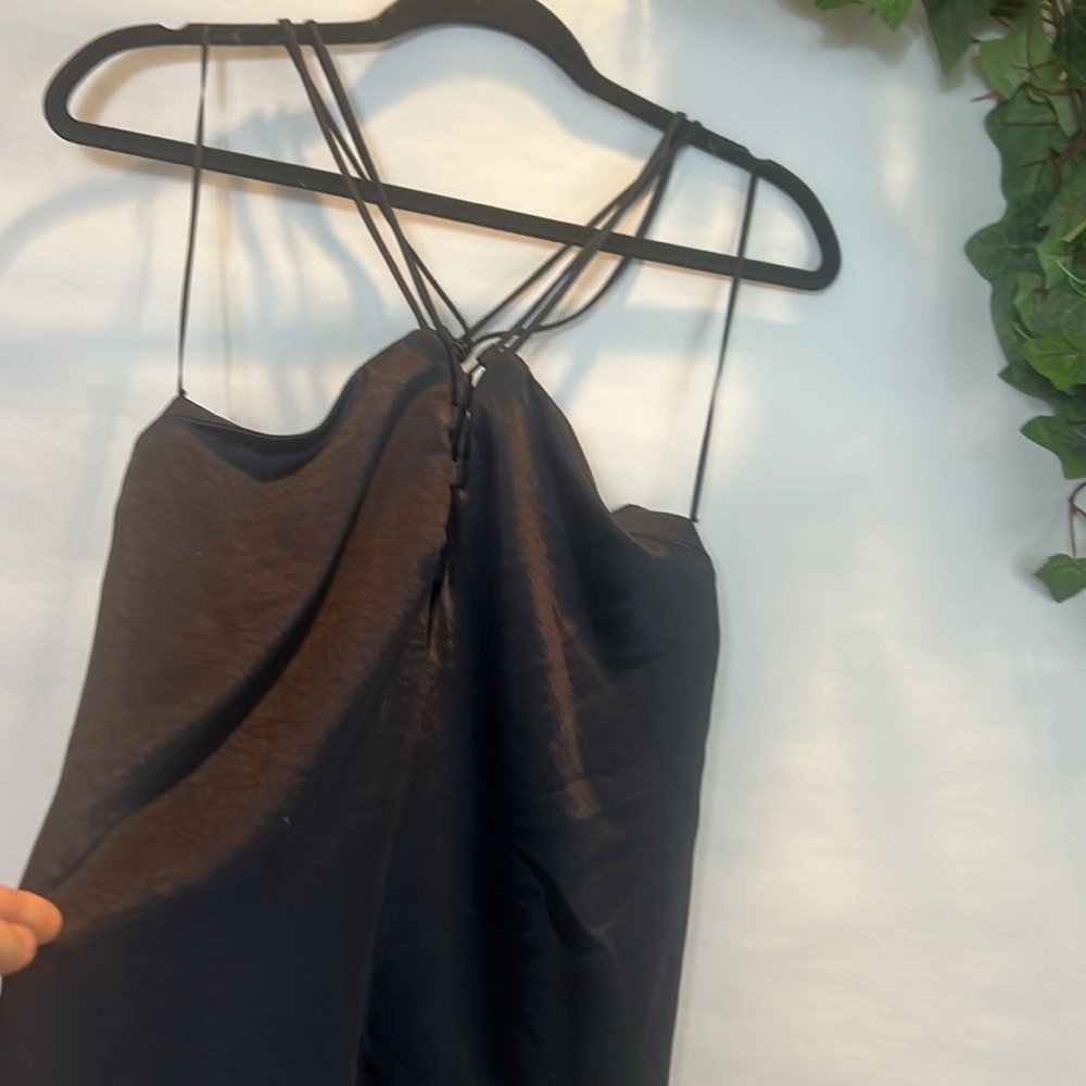 NWT Current Air LA Alyssa halter top Cami, dark navy - Picture 6 of 6